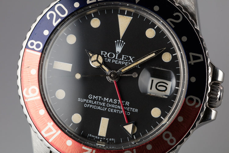1983 Rolex GMT-Master 16750 "Pepsi" with Papers