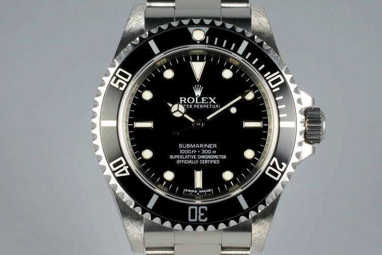 2010 Rolex Submariner 14060M with 4 Line Dial