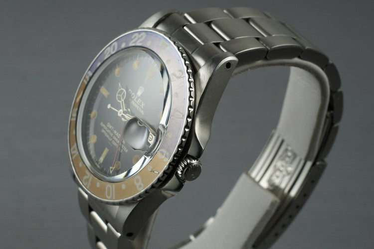 1963 Rolex GMT 1675 PCG Gilt UNDERLINE