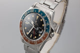 1963 Rolex Pointed Crown Guard Case GMT-Master 1675 with Gilt Dial