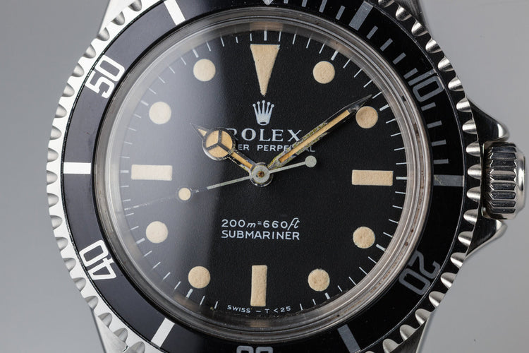 1966 Rolex Submariner 5513 with Meters First Dial