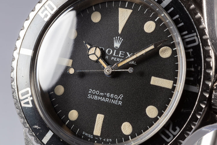1969 Rolex Submariner 5513 Meters First Dial
