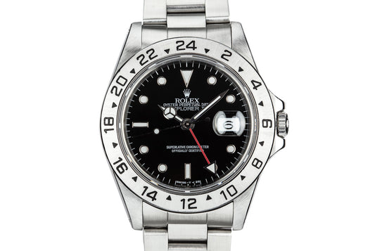 1991 Rolex Explorer II 16570 Black Dial with Box, Papers, and Service Papers