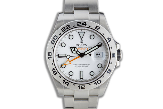 2011 Rolex Explorer II 43mm 216570 with Box, Card, & Chronotag