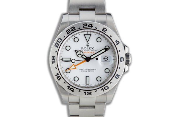 HQ Milton - 2011 Rolex Explorer II 43mm 216570 with Box, Card
