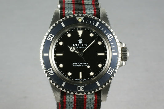 Rolex Submariner 5513 L serial on      Nato
