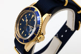 1969 YG Rolex Submariner 1680 Blue Dial