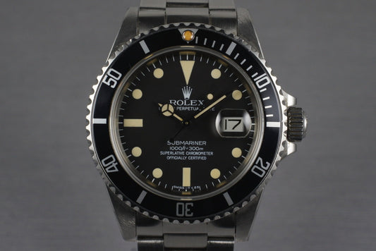 1982 Rolex Submariner 16800