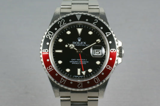 Rolex GMT Ref: 16710 Z serial with Box and Papers Coke Insert