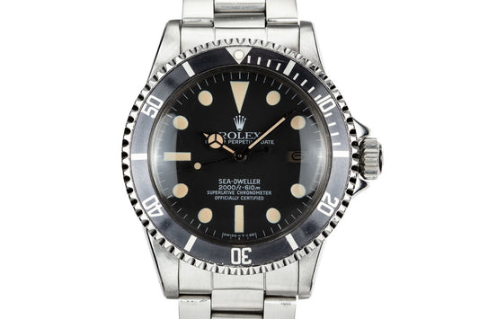 1977 Rolex Sea-Dweller 1665 Double Red Case with Later Great White Dial