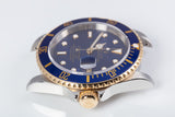 2003 Rolex 18k & Stainless Submariner Blue Dial with Box, Booklets & Service Card