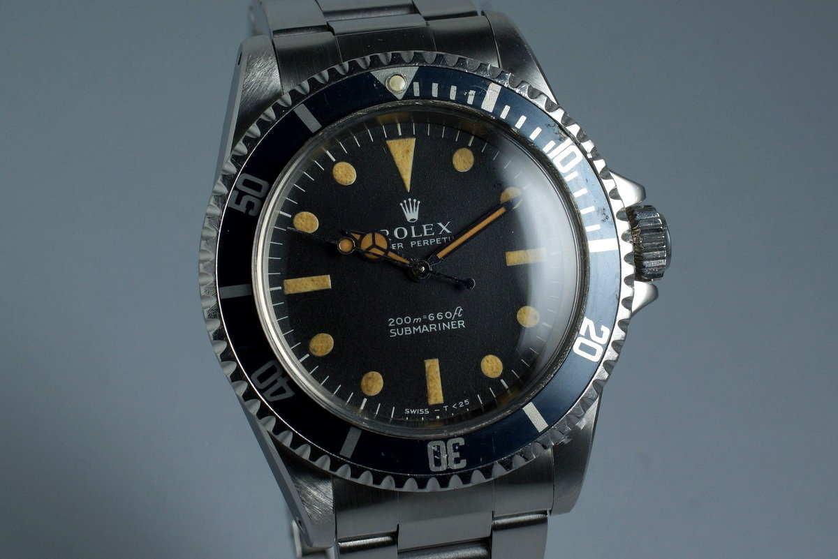 HQ Milton 1968 Rolex Submariner 5513 Meters First Inventory