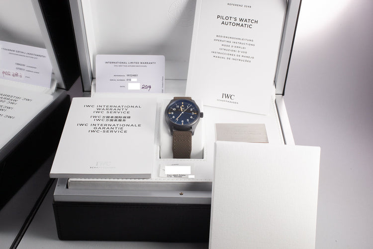 Pilot’s Watch Mark XVIII IW324801 "Hodinkee" Limited Edition with Box and Papers
