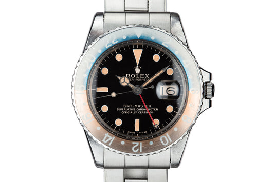 1966 Rolex GMT-Master 1675 with Faded "Pepsi" Bezel Insert