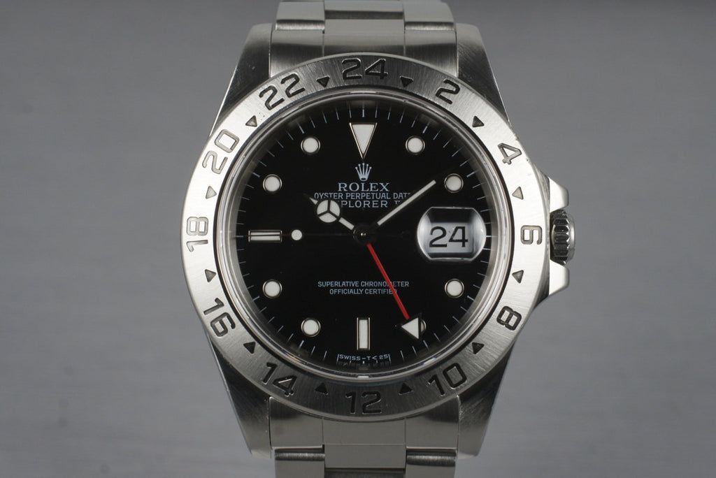 1997 Rolex Explorer II 16570 Black Dial with Box and Papers
