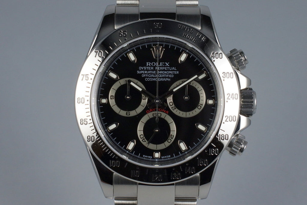 2005 Rolex Daytona 116520 Black Dial with RSC Papers