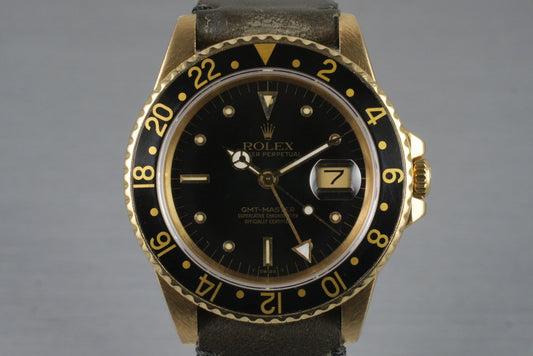1985 Rolex 18K GMT Ref: 16758