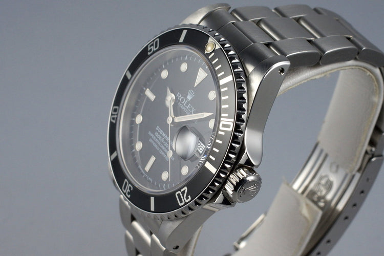 1995 Rolex Submariner 16610 with RSC Papers