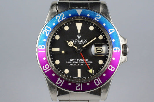 1968 Rolex GMT 1675 Mark I Dial with Fuchsia Insert