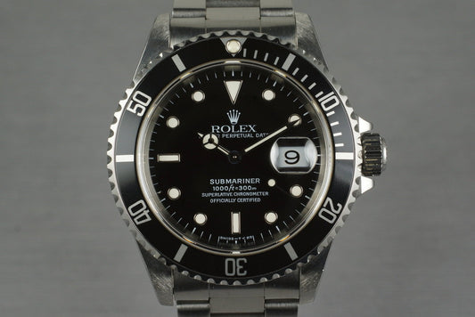 1997 Rolex Submariner 16610
