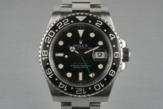 2007 Rolex GMT II 116710 with Box and Papers