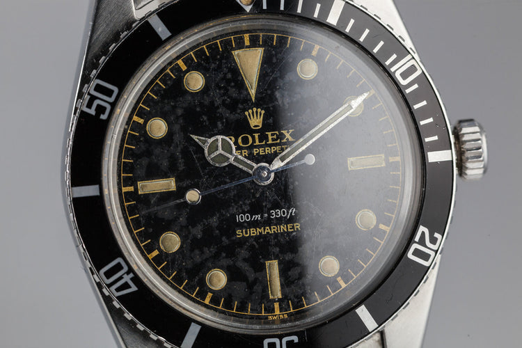 1958 Rolex Submariner 5508 with SWISS only Meters First Gilt "Constellation" Dial