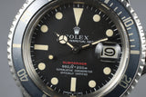 1970 Rolex Red Submariner 1680 Mark IV Dial