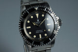 1982 Rolex Submariner 5513 Mark IV Maxi Dial with Box and Papers