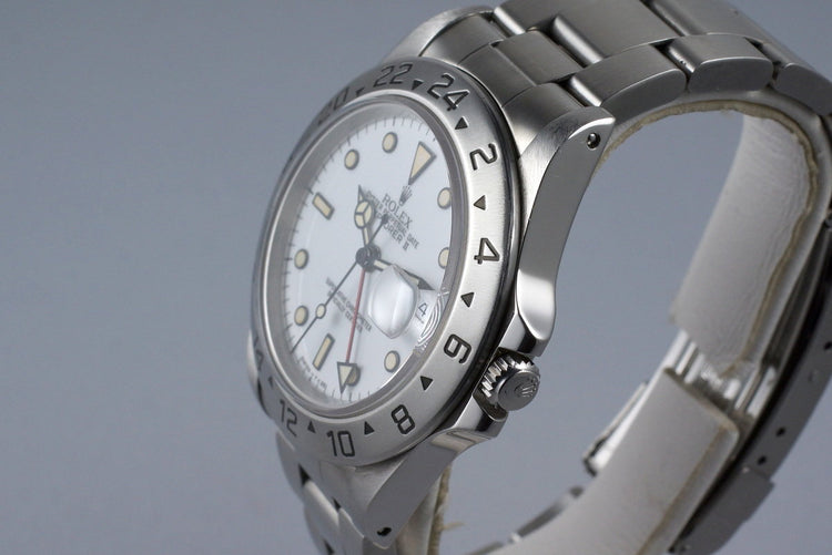 1995 Rolex Explorer II 16570 White Dial