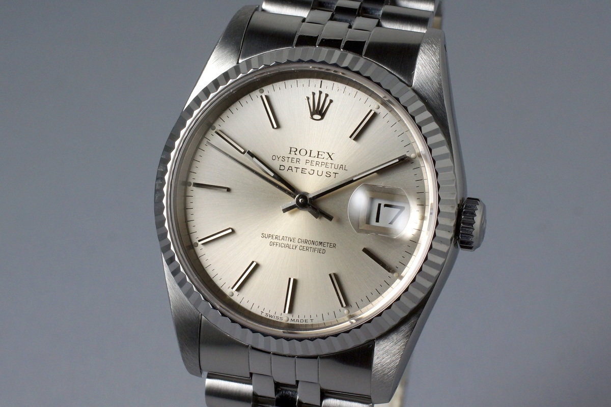 1991 rolex datejust stainless steel Clearance