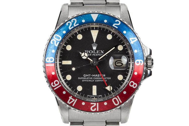1977 ROlex GMT-Master 1675 with Box and Papers