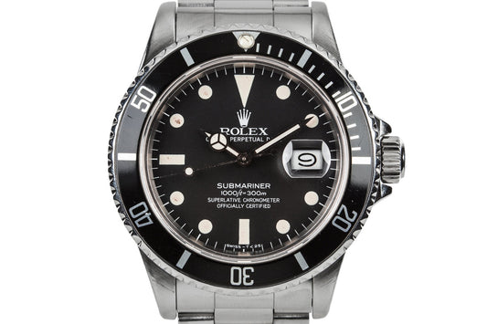 1982 Rolex Submariner 16800 with Matte Dial