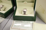 2001 Rolex 18K WG Day-Date 118209 Silver Diamond Dial with Box and Papers
