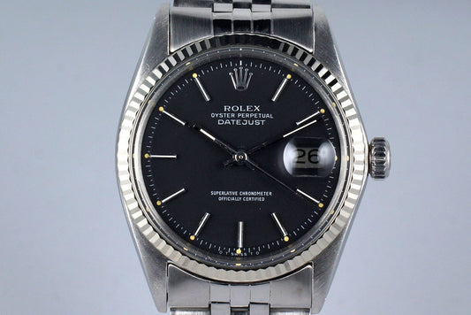 1969 Rolex DateJust 1601 Matte Black Sigma Dial