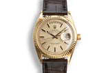 1972 Rolex 18K YG Day-Date 1803 Champagne Dial