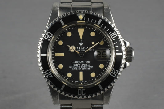 Rolex Submariner 1680 with creamy dial and RSC Service