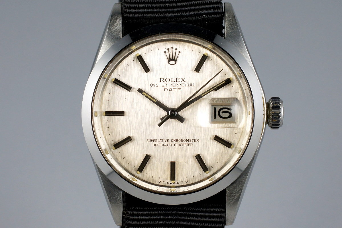 HQ Milton - 1972 Rolex Date 1500 Brushed Silver Sigma Dial