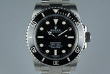 2014 Rolex Submariner 114060 with Box and Papers