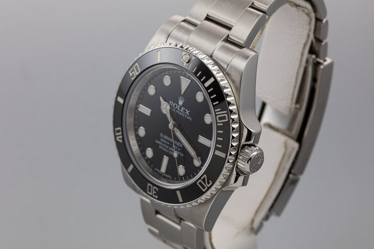 2012 Rolex Ceramic Submariner 114060 with Box and Papers