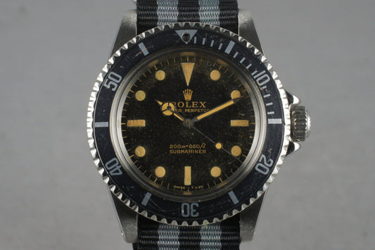 1967 Rolex Submariner 5513 Gilt Meters First Dial