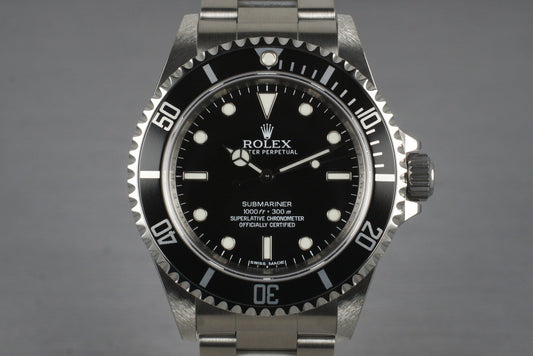 2010 Rolex Submariner 14060 with Box and Papers