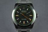 2009 Rolex Milgauss 116400GV with Box and Papers