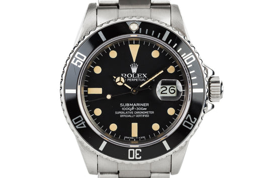 1983 Rolex Submariner 16800 Matte Dial with Box and Papers