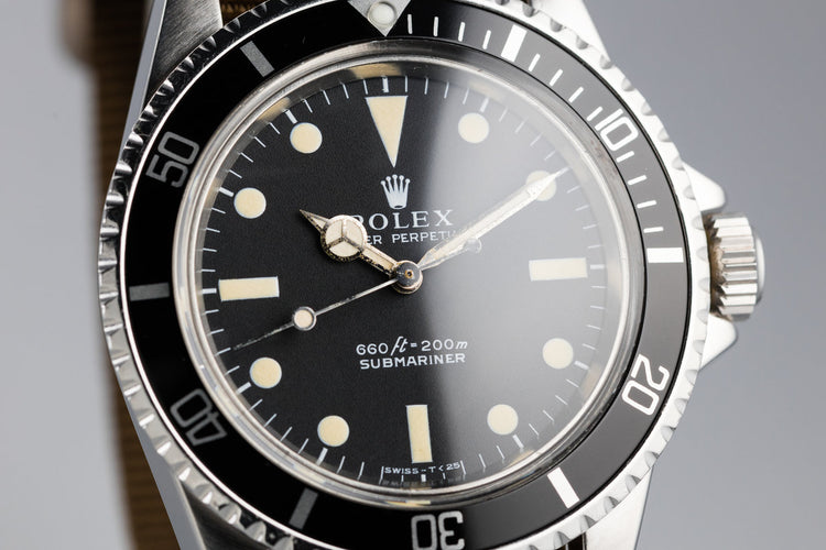 1970 Rolex Submariner 5513 with Serif Dial