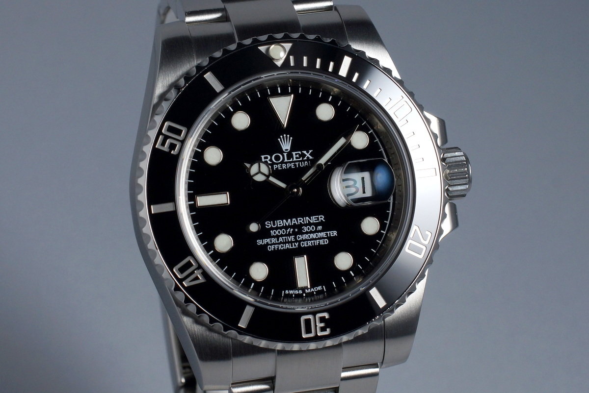 HQ Milton 2011 Rolex Ceramic Submariner 116610 with Box and