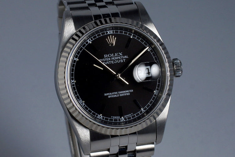 1995 Rolex DateJust 16234 Black Dial