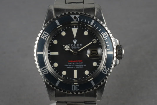 1969 Rolex Red Submariner 1680 Meters First Mark 2