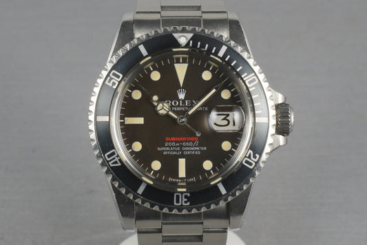 Rolex Red Submariner 1680 Meters First Mark 2 BROWN dial