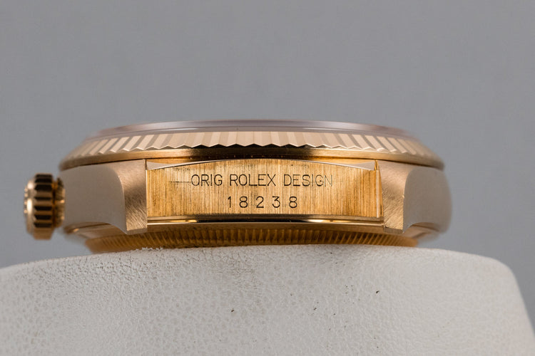 1995 Rolex 18K Day-Date 18238 with Service Papers