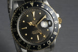 Rolex GMT Two Tone 1675 with black nipple dial